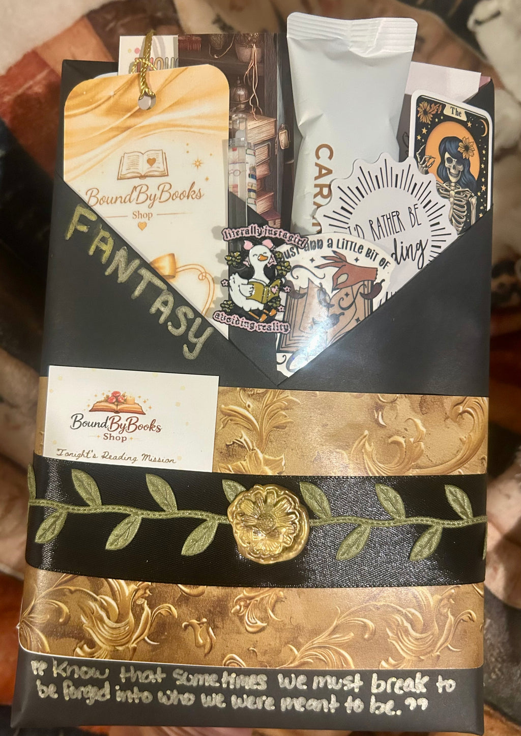 Paperback Wrapped Book Date